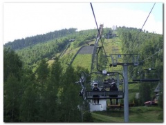 Ski Springen-Plattformen Harrachov